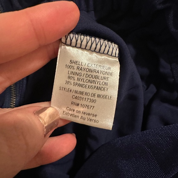 Alice + Olivia Sleeveless Jumpsuit Scoop Neck Womens Blue Size Small - Picture 6 of 6